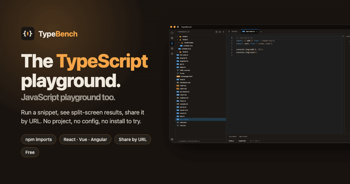 TypeBench screenshot