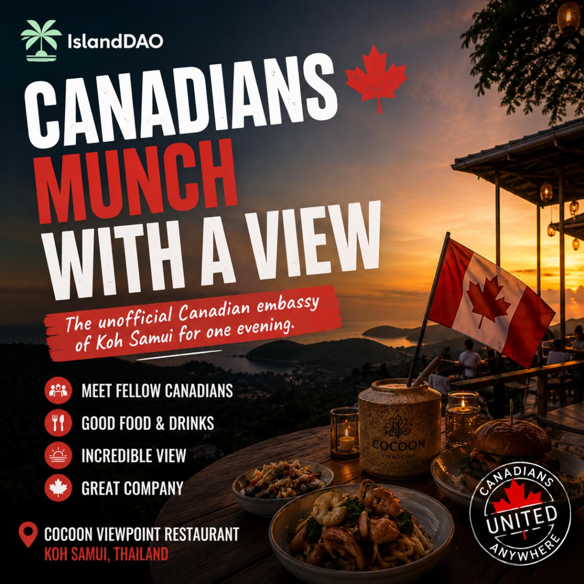 Canadians Munch with a View